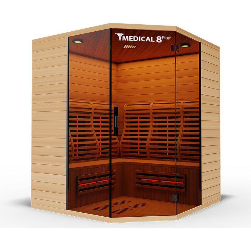 Medical 8 Plus Infrared 4 Person Sauna, view 4, RecovAthlete