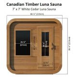 Dundalk Canadian Timber Luna Sauna Cube 4 Person | CTC22LU