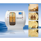 Macy-Pan Hyperbaric Oxygen Therapy Chamber HE5000 accommodating up to 5 people with spacious design and sliding doors.