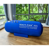 Macy-Pan ST901 hyperbaric oxygen therapy chamber in a bright room, designed for at-home recovery and optimal healing.