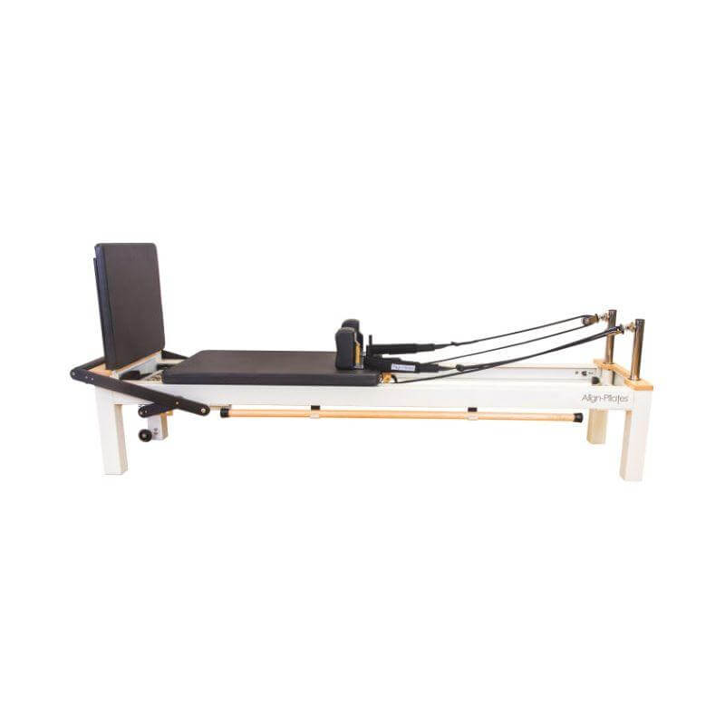 Align Pilates C8-S Pro white reformer fitted with the optional jump board