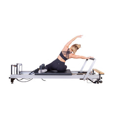 Client working the ropes on the C8-Pro reformer