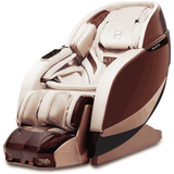 Bodyfriend Palace II massage chair in Burgundy, left view-Recovathlete