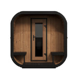 SaunaLife Model CL12GCP 8 Person Cube Series Luxury Outdoor Sauna Kit with Changeroom
