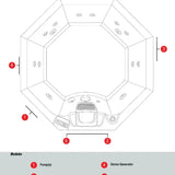 Canadian Spa Company Muskoka 5-Person 14-Jet Portable Hot Tub KH-10096