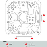 Canadian Spa Company Cambridge 6-Person 34-Jet Hot Tub KH-10141