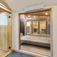 Sweaty Yeti Fit Studio Outdoor Fitness Cabin