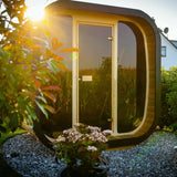 SaunaLife CL7G Sauna – 6-Person Cube-Series Outdoor Home Sauna Kit