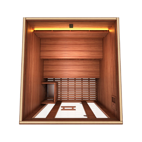 Golden Designs Engelberg 6-Person Traditional Steam Sauna | GDI-7030-01