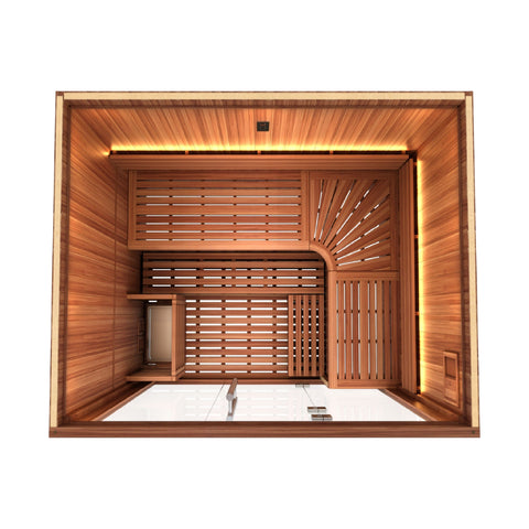 Golden Designs Copenhagen 3-Person Traditional Indoor Sauna | GDI-7389-02