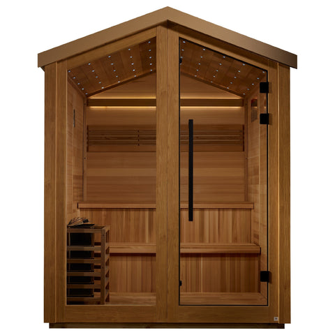Golden Designs Kaarina 6-Person Red Cedar Outdoor Traditional Sauna Kit | GDI-8506-01