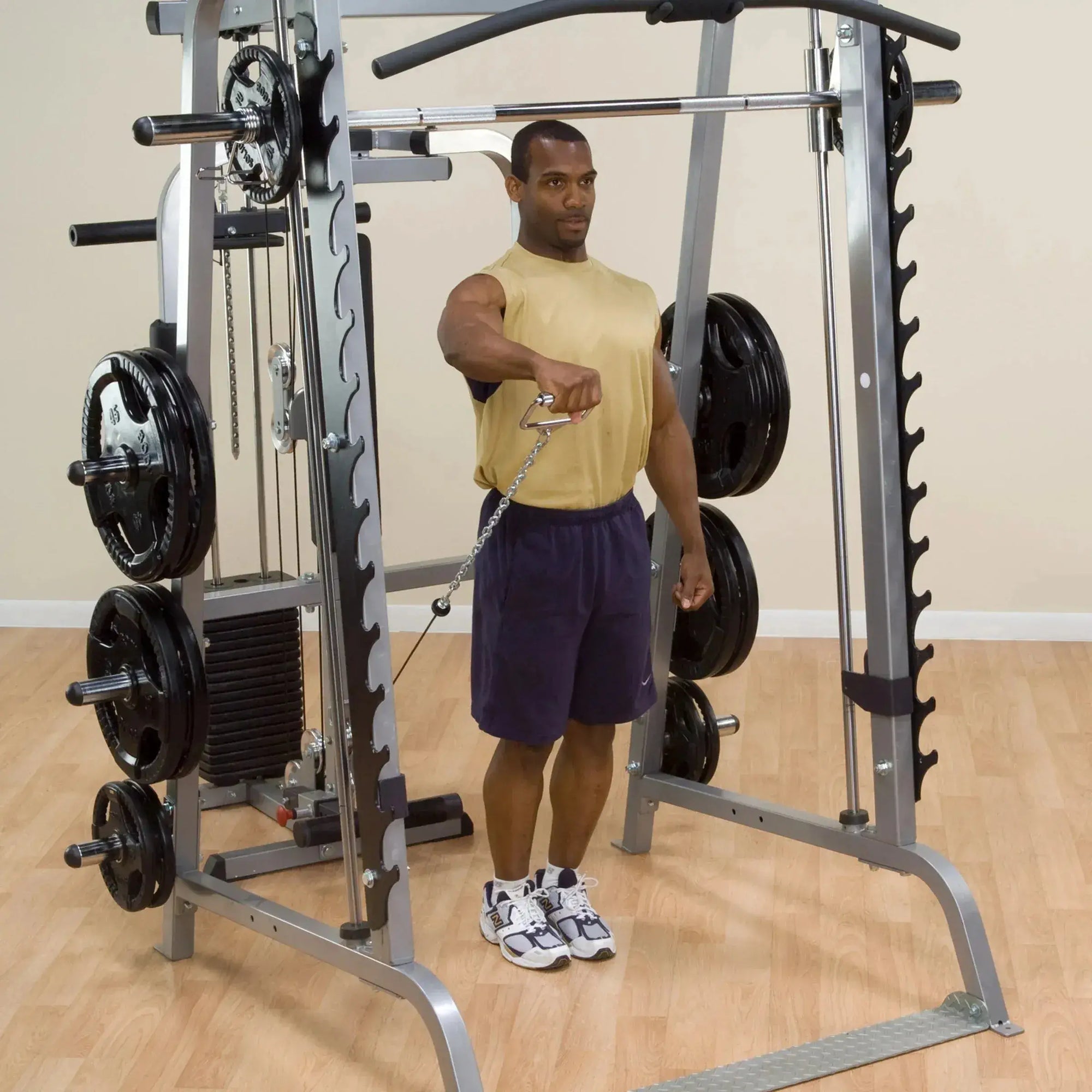Body Solid GS348QP4 Series 7 Smith Gym, view 40, RecovAthlete