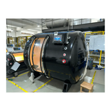 Macy-Pan HE5000 Hyperbaric Oxygen Therapy Chamber for 5 people, showcasing large sliding doors and high-tech design.