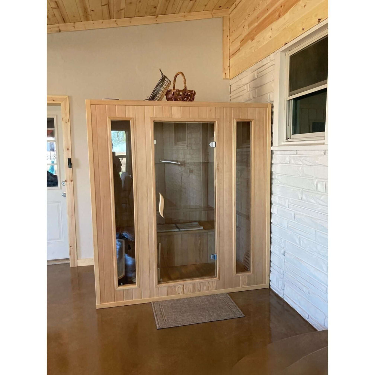 Sunray Southport 3 Person Traditional Sauna HL300SN, view 3, RecovAthlete