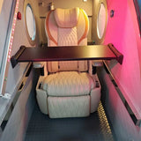 Inside of OxyRevo Space60 1.5 to 2.0 ATA Hard Sitting Hyperbaric Chamber for a customer of RecovAthlete