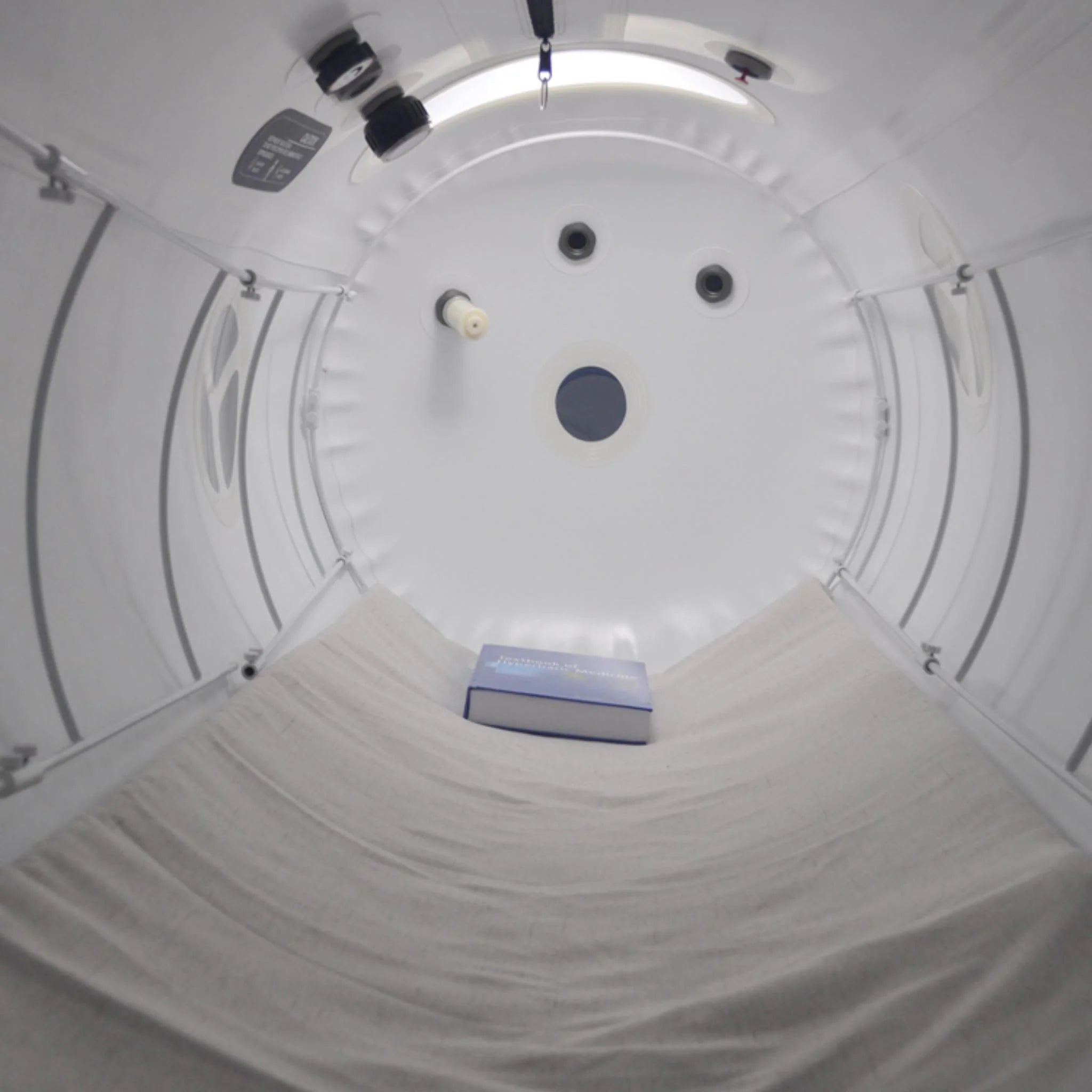 Interior of hyperbaric chamber showing comfort and safety – RecovAthlete