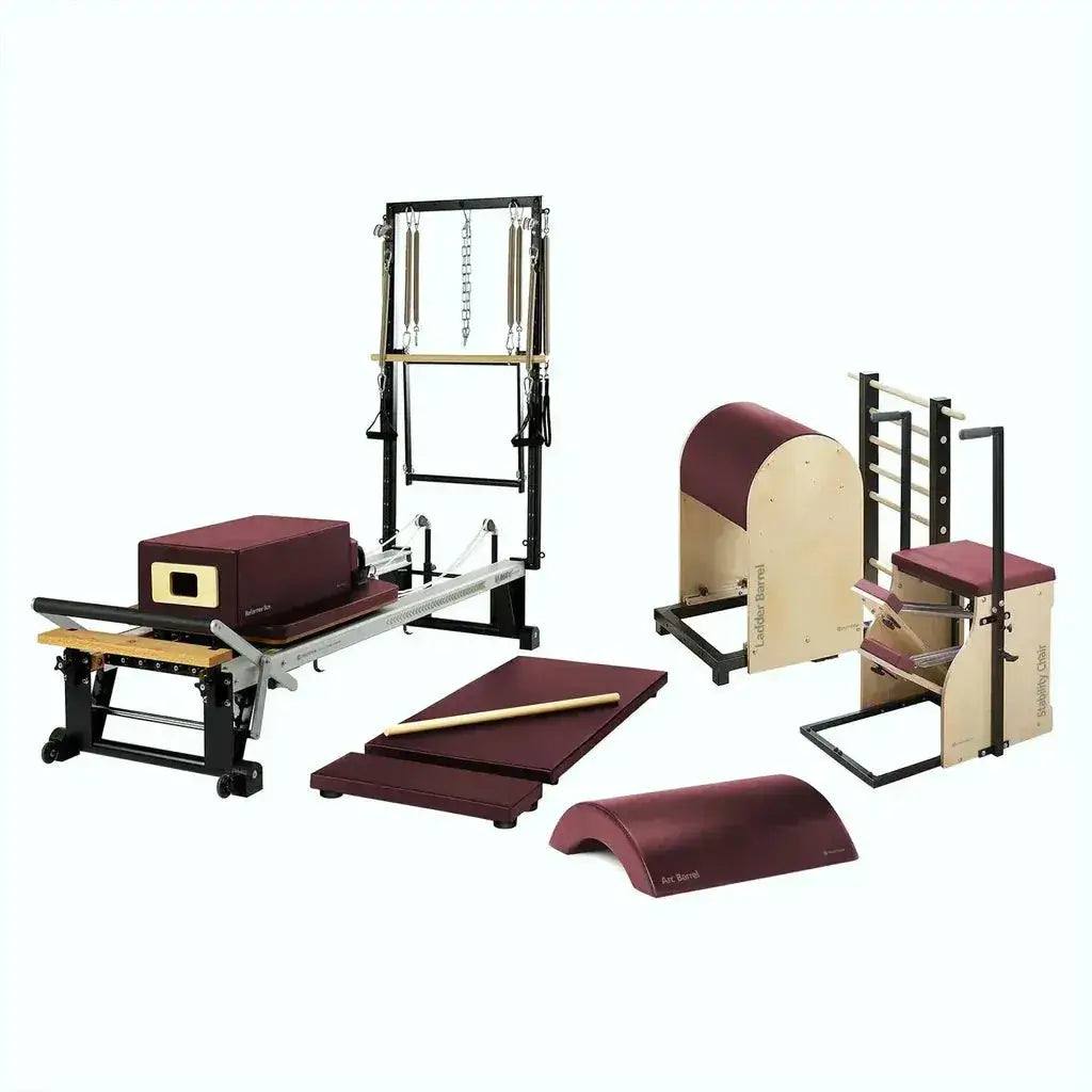 Merrithew™ Pilates One-On-One Studio Bundle Red Truffle