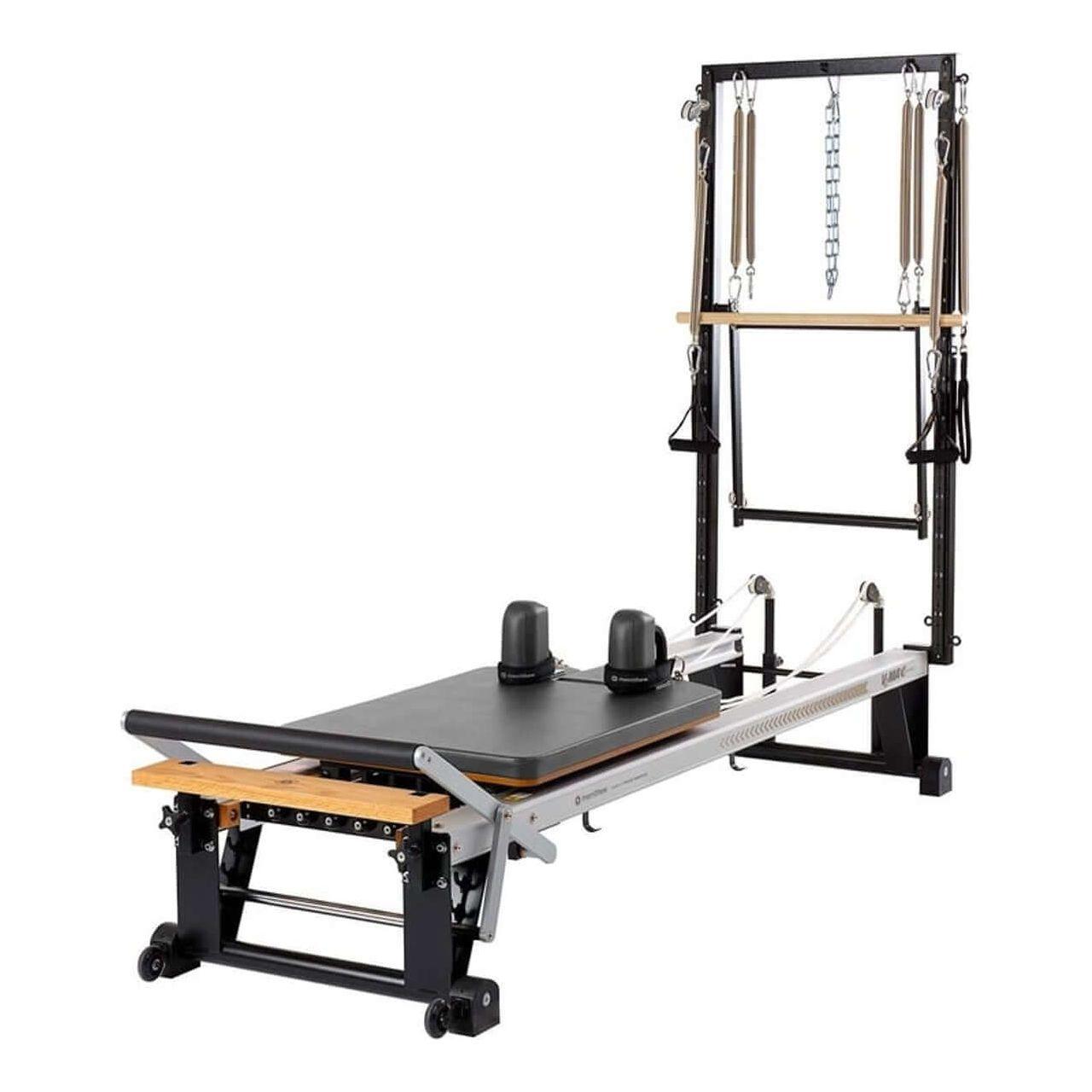 MERRITHEW PILATES V2 MAX PLUS REFORMER in Gunmetal Gray color.