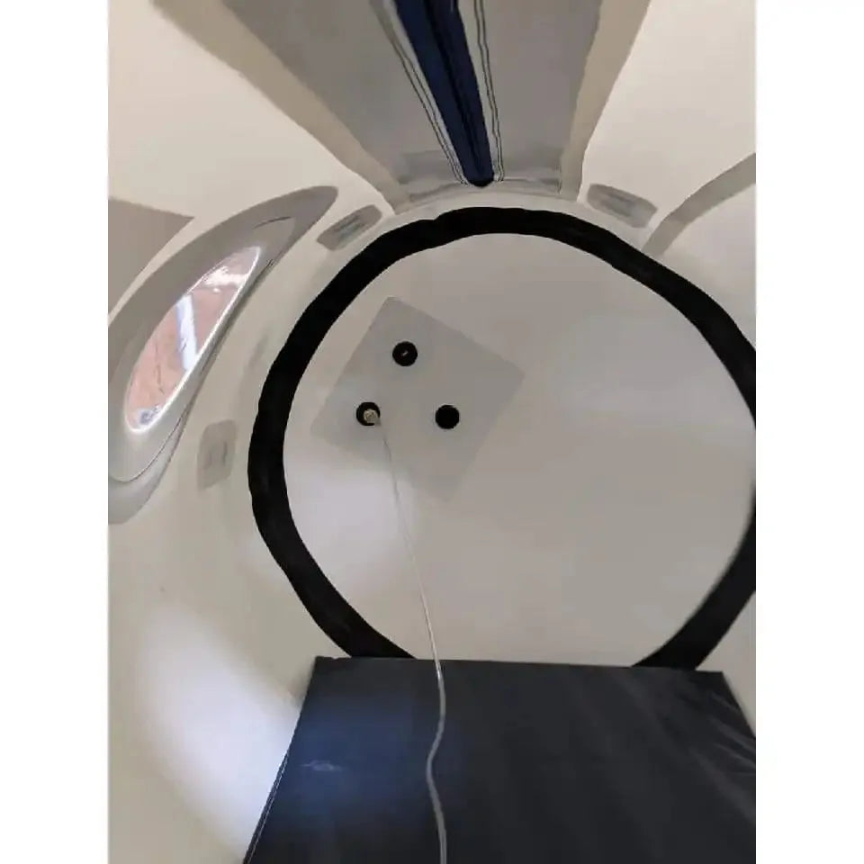 Interior view of the Newtowne Hyperbaric C4-40 chamber showcasing spacious design and safety features.