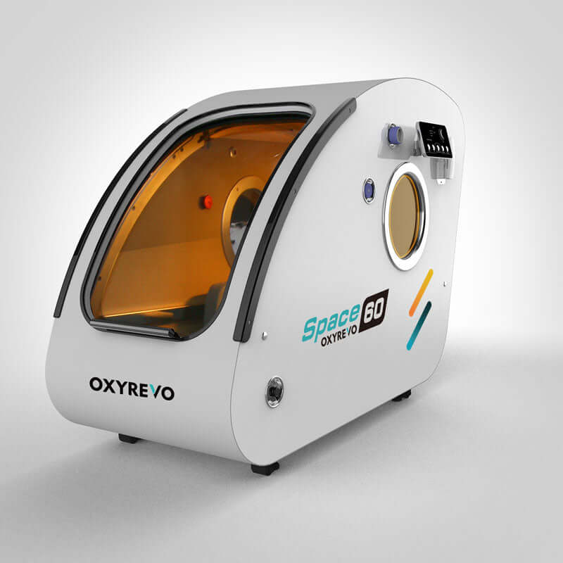 OxyRevo Space60 1.5 to 2.0ATA Hard Sitting Hyperbaric Chamber, RecovAthlete