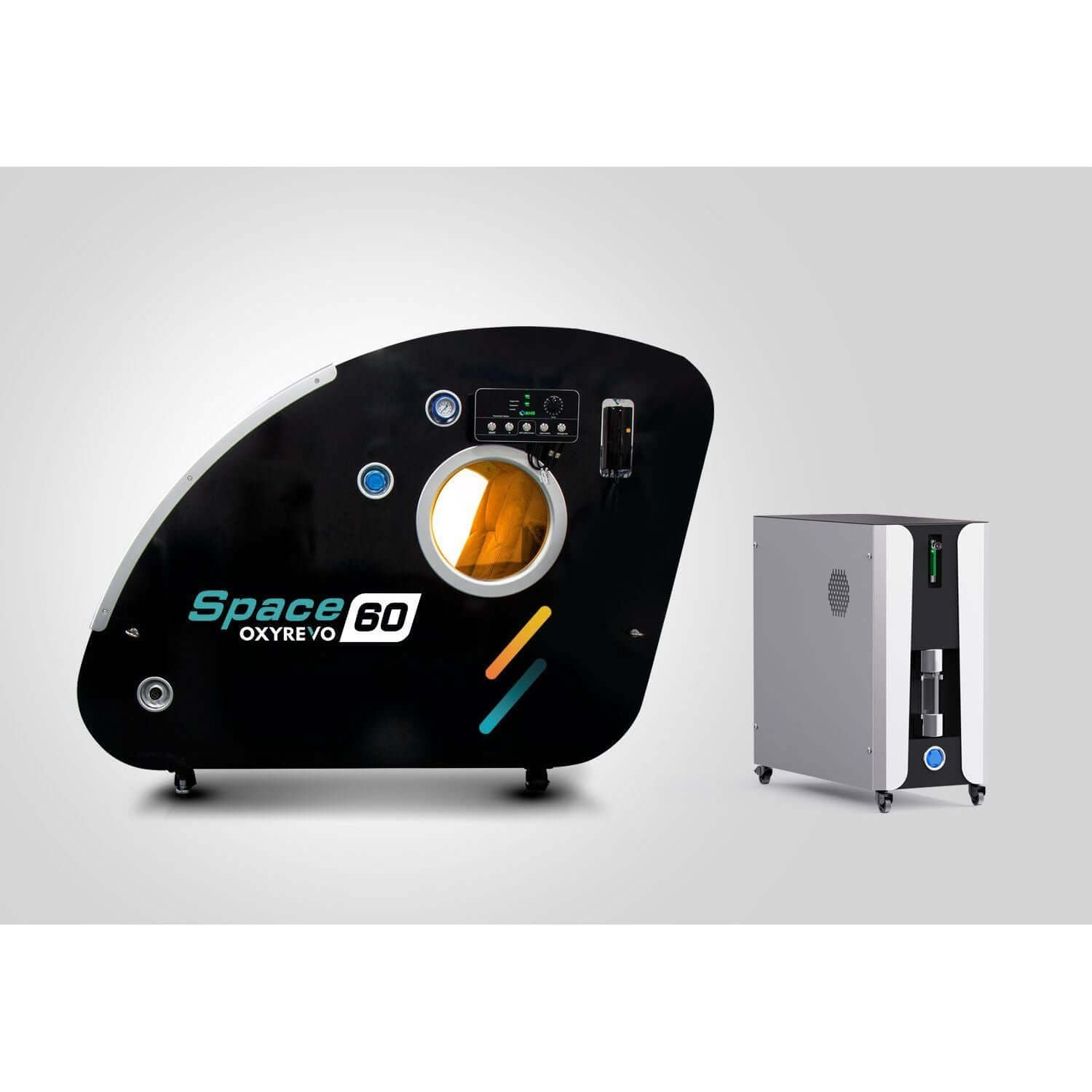 OxyRevo Space60 1.5 to 2.0ATA Hard Sitting Hyperbaric Chamber, view 16, RecovAthlete
