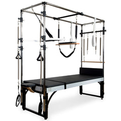 Align Pilates A2 Full Cadillac trapeze table, freestanding on its base frame
