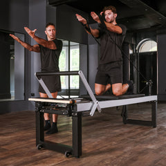 A8-Pro rehab height frame showing the leg fixings and adjustable feet