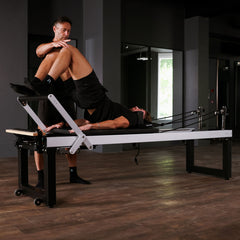 A8-Pro on rehab legs viewed from the foot bar end