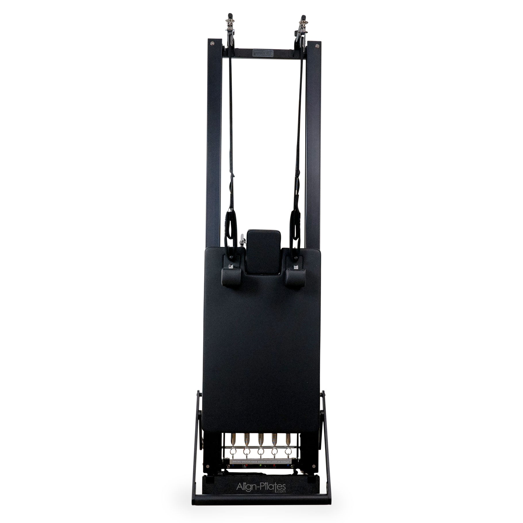 Close view of the C8-Pro Noir carriage, head rest and off centred shoulder rests