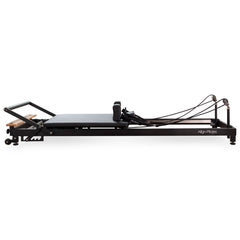 Black R8-Pro seen from the rope riser end, risers and ropes in view