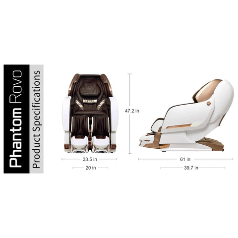 Bodyfriend Phantom Rovo Massage Chair dimensions