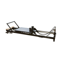 Black R8-Pro reformer, full length studio view