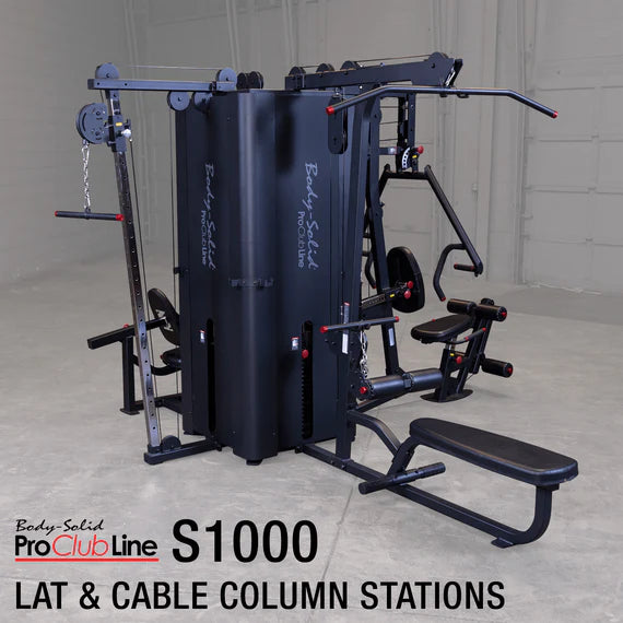 Body Solid Pro Clubline S1000 Four-stack Gym, view 6, RecovAthlete