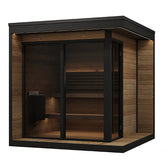 SaunaLife GL6 6-Person Outdoor Sauna Kit | Garden Luxury Series