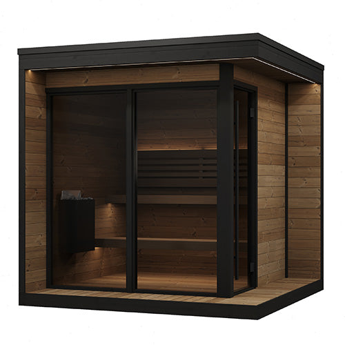SaunaLife GL6 6-Person Outdoor Sauna Kit | Garden Luxury Series, RecovAthlete