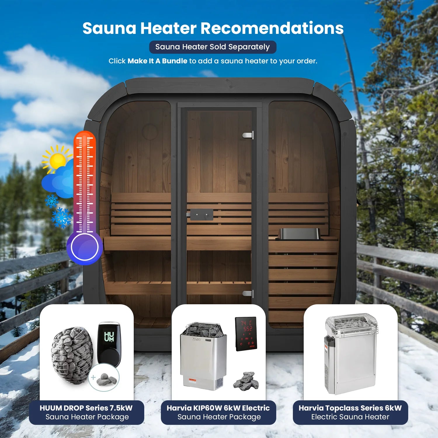 SaunaLife CL4G Sauna – 3-Person Cube-Series Outdoor Home Sauna Kit, view 14, RecovAthlete