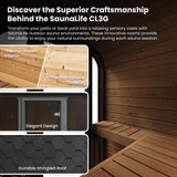 SaunaLife CL3G Cube Sauna – 2-Person Cube-Series Outdoor Home Sauna Kit