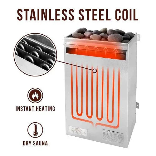 Scandia Electric Ultra Sauna Heater - Large (12.0-18.0KW), view 5, RecovAthlete