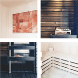 Scandia Electric Ultra Hand Finished Pre-Cut Sauna Room Kits - 48" x 84" x 84"