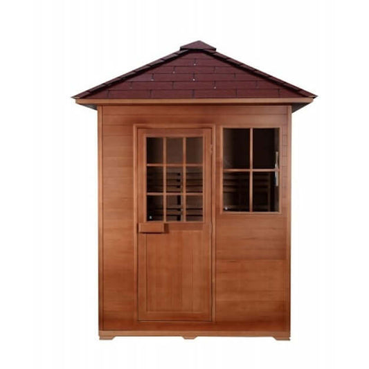 Sunray Freeport 3 Person Outdoor Tradtional Sauna HL300D1, RecovAthlete