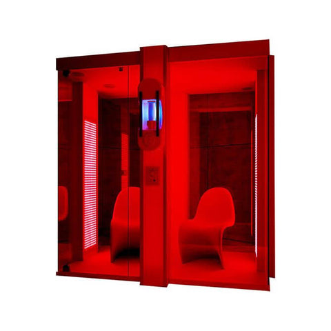 Vitality Booth® Plus - Halotherapy Solutions two person sitting setup