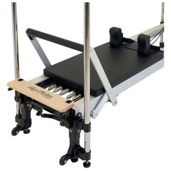 Close-up of the 8-wheel system on Align Pilates C8 Pro