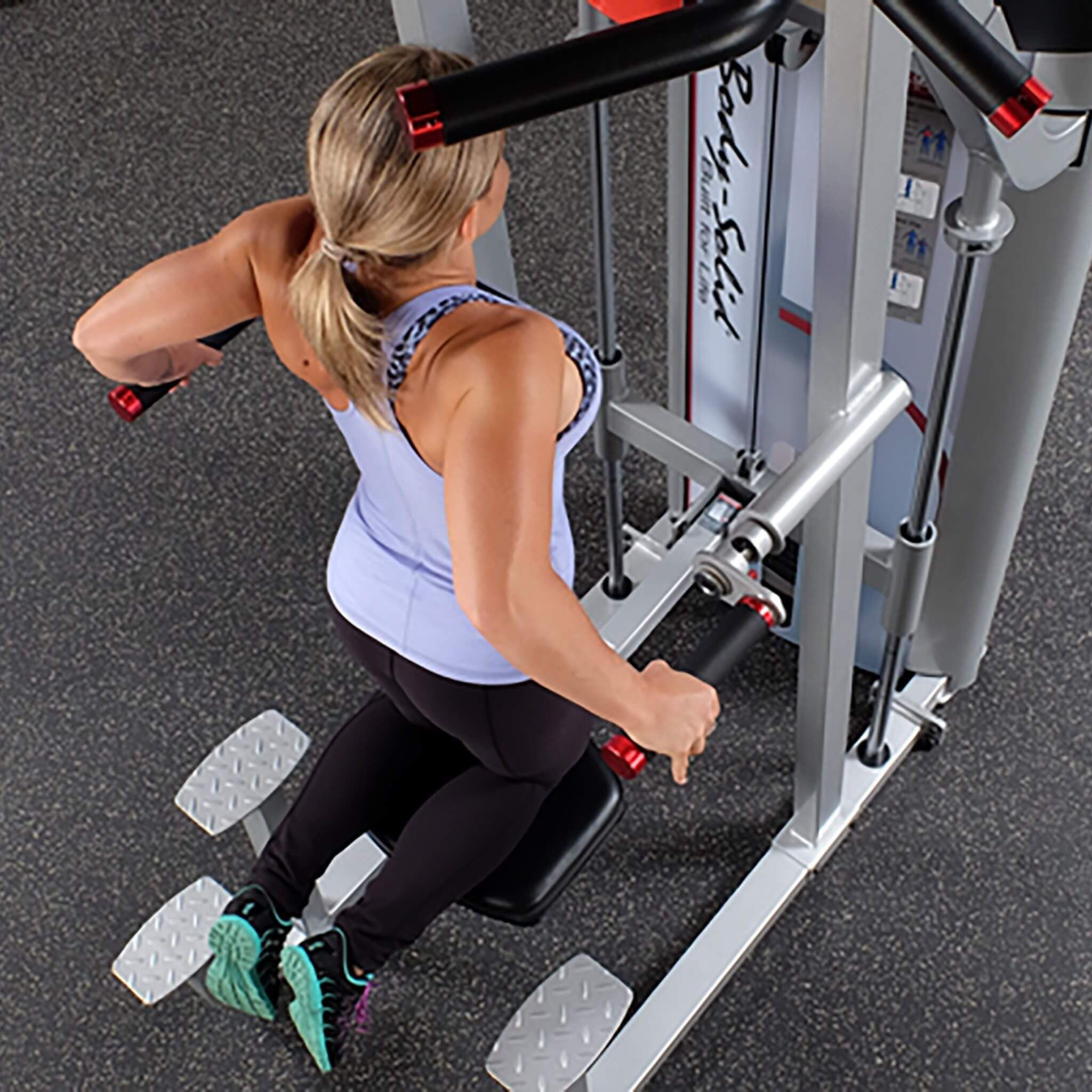 body solid s2acd assisted chin dip exercise dip top view