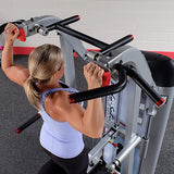 body solid s2acd assisted chin dip exercise pull up top view
