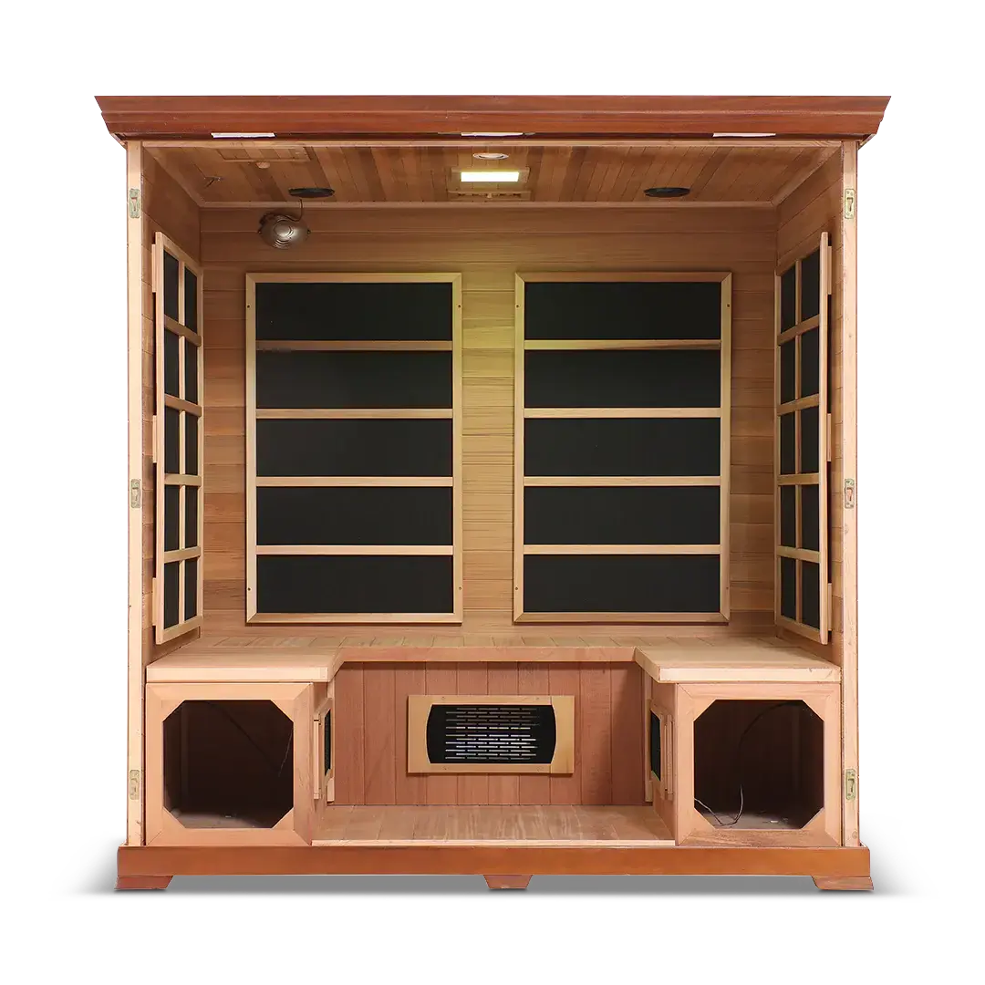 HealthSmart 4 Person Full Spectrum Infrared Sauna, view 12, RecovAthlete
