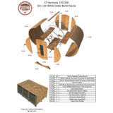 Dundalk CT Harmony 4 Person Outdoor Barrel Sauna