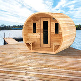 Dundalk LeisureCraft Sauna Dundalk CT Elation 4 Person Barrel Sauna CTC2424E