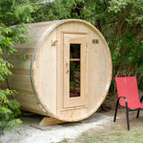 Dundalk CT Harmony 4 Person Outdoor Barrel Sauna