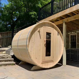 Dundalk CT Harmony 4 Person Outdoor Barrel Sauna