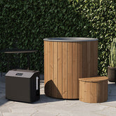 SaunaLife 1-Person Thermo-Pine Cold/Hot Plunge Tub | Model S1N